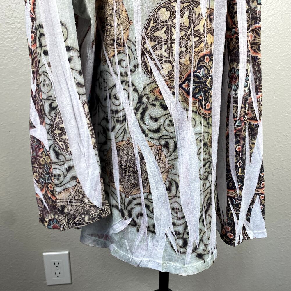 Casual Freedom Celtic Whimsigoth Boho Forest Fairy Velvet Hood AOP Dyed Hoodie - Picture 8 of 16
